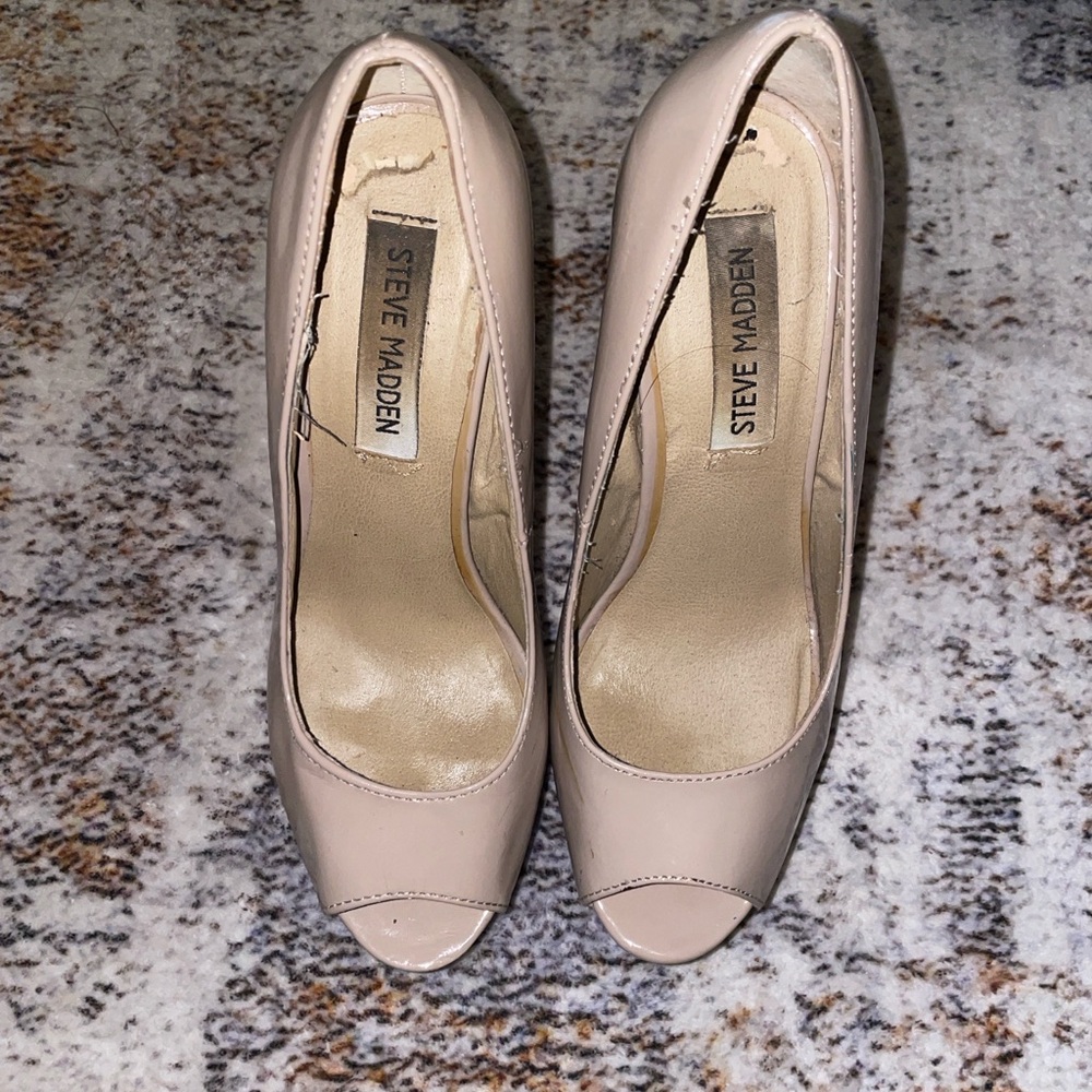 Steve Madden Blush Peep Toe Heels